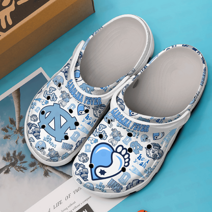 North Carolina Tar Heels NCAA Sport Clogs Shoes - 503HL- CR025