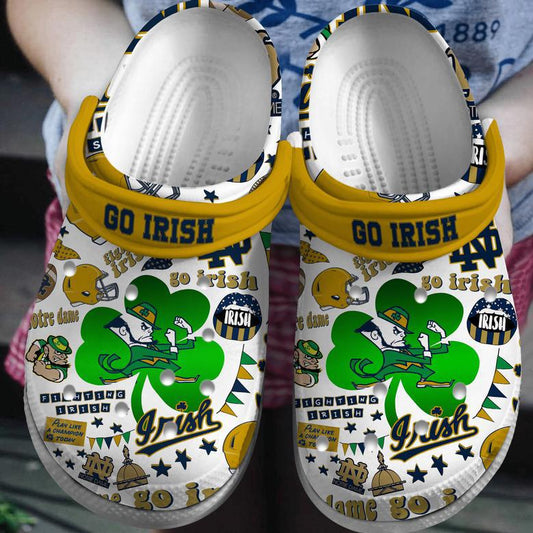 Notre Dame Fighting Irish Ncaa Sport Clogs Shoes - 502HL- CR071