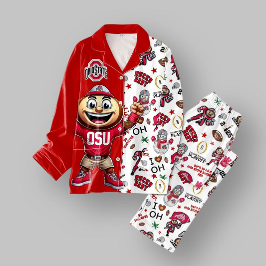 Best Gift For Ohio State Football Fan - Pajama Set 501MC-PJ014