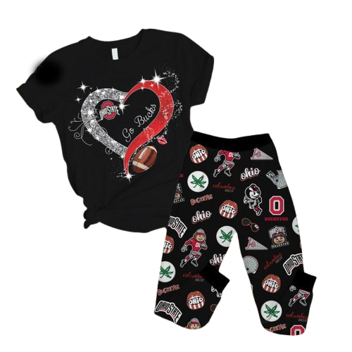 Ohio State Buckeyes For Sport Fan Full Printing Pajama Sets - 503HL- PJ045