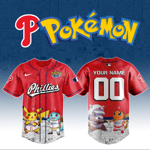Philadelphia Phillies x Pokémon Go Baseball Jersey Editions Limited