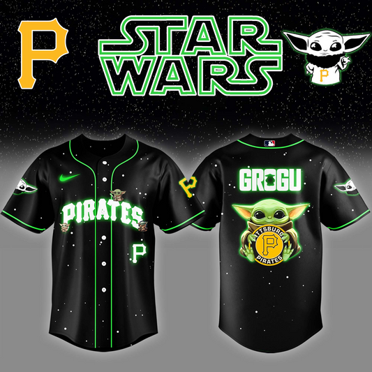 Pittsburgh Pirates x Stars Wars Grogu Night Baseball Jersey Editions Limited