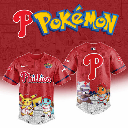 Philadelphia Phillies x Pokémon Go Baseball Jersey Editions Limited