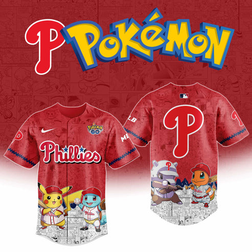 Philadelphia Phillies x Pokémon Go Baseball Jersey Editions Limited