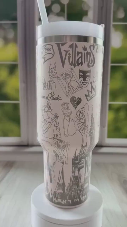 Villains Bad Girls Magical Character DN Engraved 40 Oz Tumbler