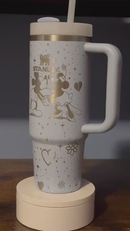 Mickey Mouse, Minnie Mouse & Disney DN Engraved 40 Oz Tumbler