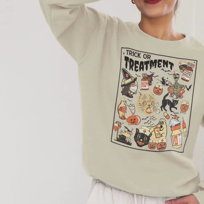 Fall Nursing Tshirt Hospital Ghost Boo Black Cat Tee