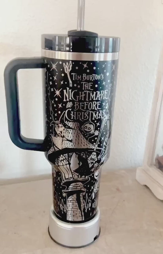 Custom Name Nightmare Before Christmas Stanley 40oz Tumbler