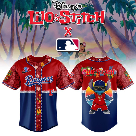Texas Rangers MLB x Lilo & Stitch Jersey Limited