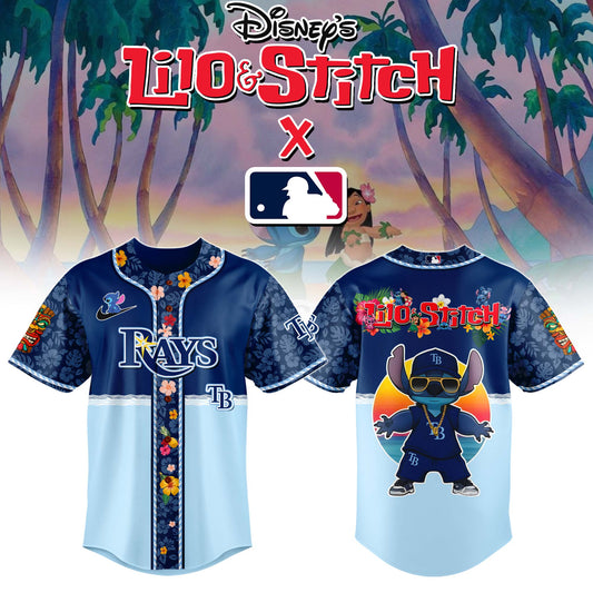 Tampa Bay Rays MLB x Lilo & Stitch Jersey Limited