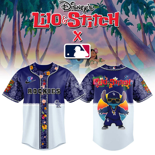 Colorado Rockies MLB x Lilo & Stitch Jersey Limited