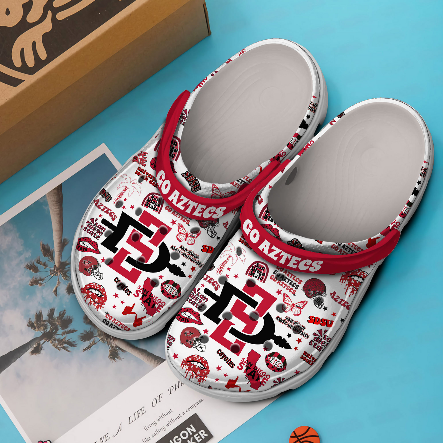 San Diego State NCAA Sport Clogs Shoes - 503HL- CR036