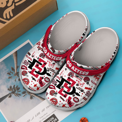 San Diego State NCAA Sport Clogs Shoes - 503HL- CR036