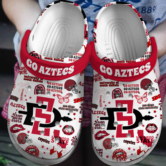 San Diego State NCAA Sport Clogs Shoes - 503HL- CR036