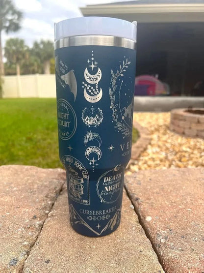 40 Oz Velaris Tumbler, ACOTAR Merch TA01