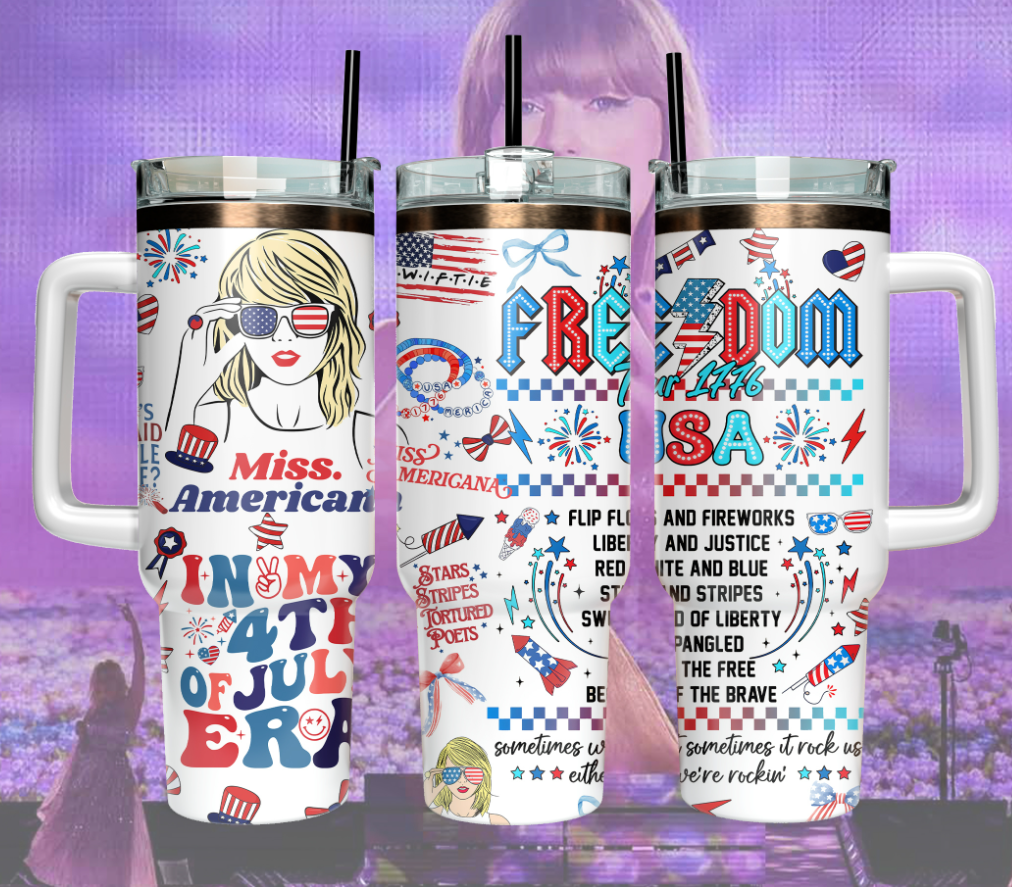 Miss Americana 4th of July Printed Tumbler- 406TTTB085