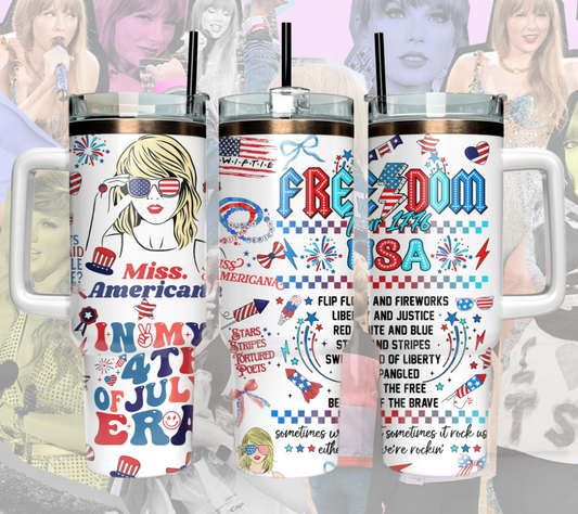 Miss Americana 4th of July Printed Tumbler- 406TTTB085