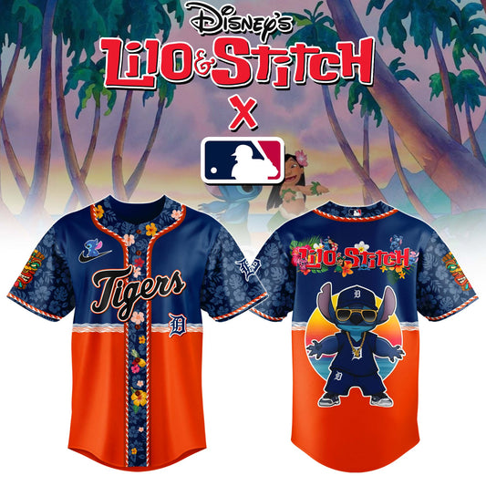 Detroit Tigers MLB x Lilo & Stitch Jersey Limited