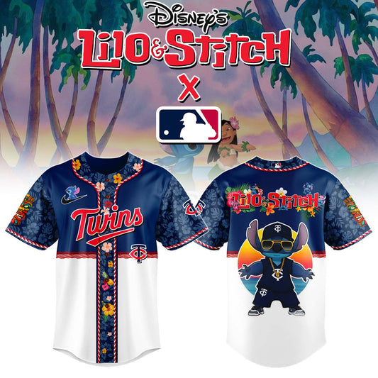 Minnesota Twins MLB x Lilo & Stitch Jersey Limited