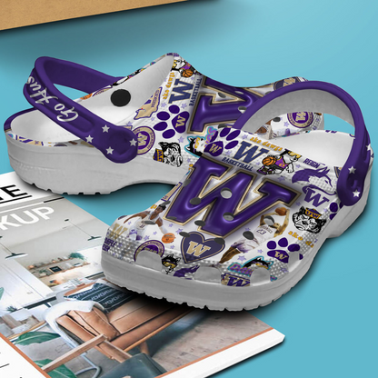 Washington Huskies NCAA Sport Clogs Shoes - 503HL- CR030