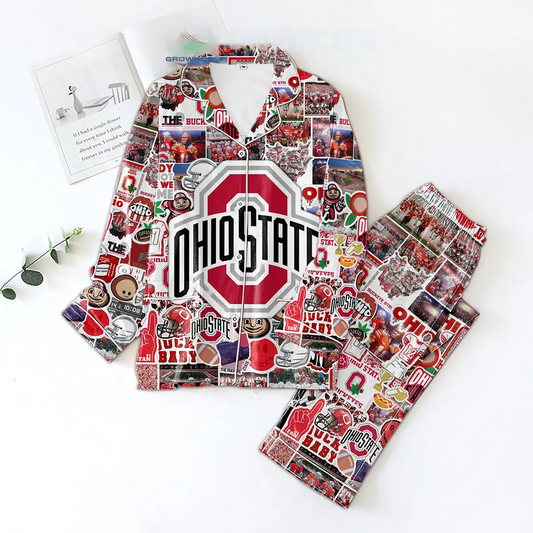 Ohio State Buckeyes Proud Polyester Pajamas Set - 503HL- PJ067
