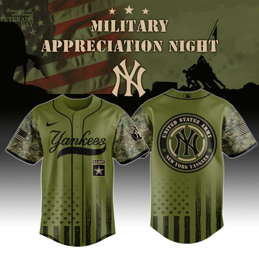 New York Yankees MLB x Army Military Appreciation Night Jersey Editions Limited